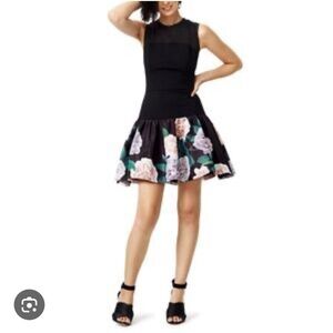 ERIN by Erin Fetherston Black Fit and Flare Cocktail Dress